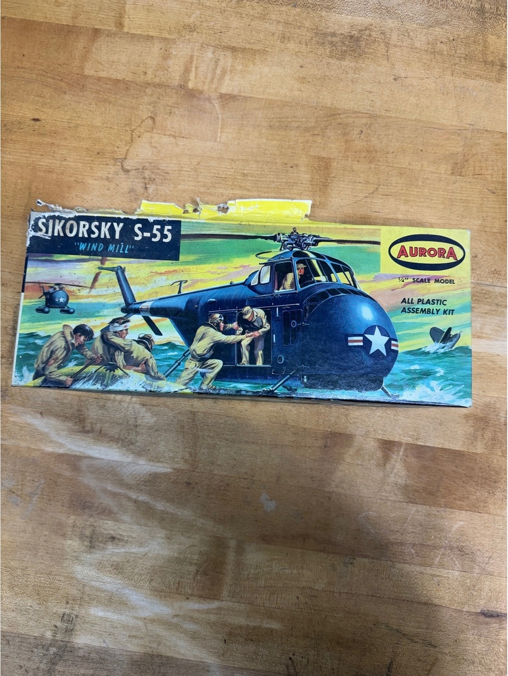 Aurora Sikorsky S-55 Windmill Helicopter Model Kit